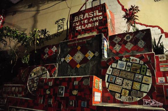 Homenagem ao chileno Selaron, autor da escadaria que leva o seu nome no bairro de Santa Tereza, no Rio de Janeiro